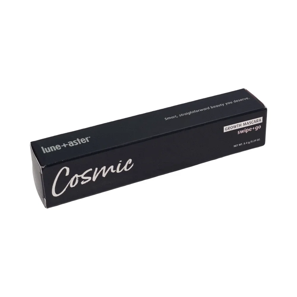 Lune+Aster Cosmic Growth Mascara Jet Black Swipe+Go Vegan 0.29oz NIB